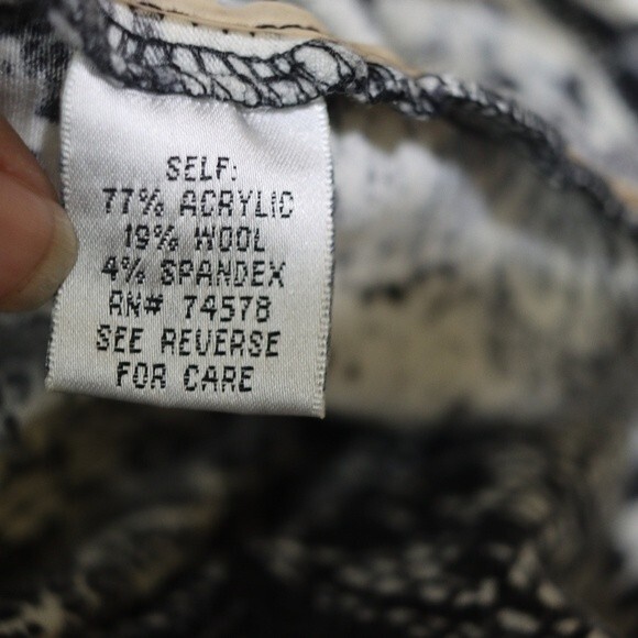 Cache Vintage Mixed Animal Print Cowl Neck Long Sleeve Top Medium - Picture 15 of 16